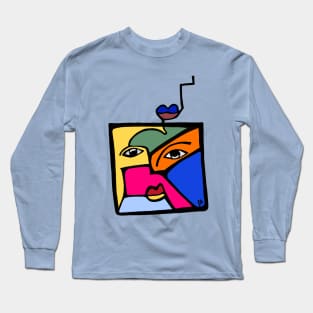 Picasso Inspired Painting (Square Dance) Long Sleeve T-Shirt